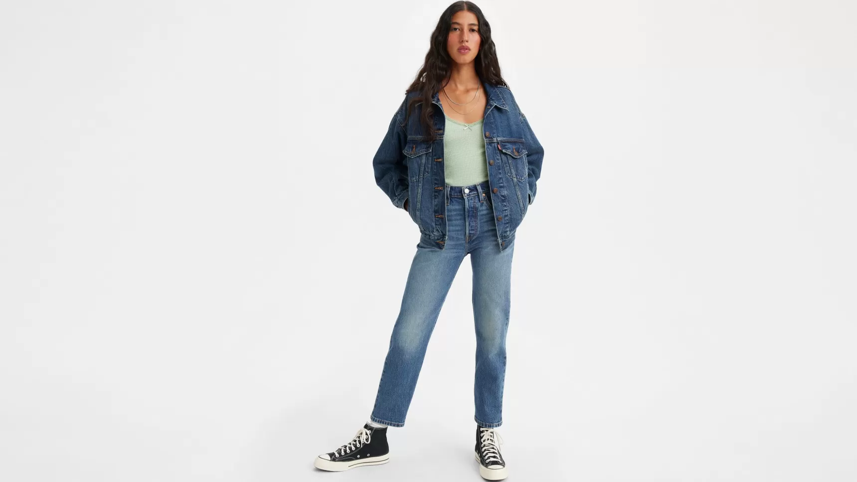 Online 501® ® Crop Jeans Dames Jeans