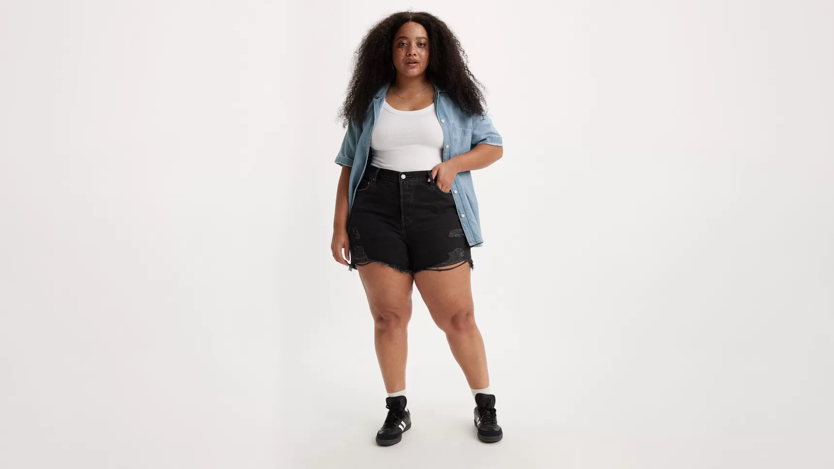 Hot 501® ® Original Short (Plus Size) Dames Shorts & Rokken