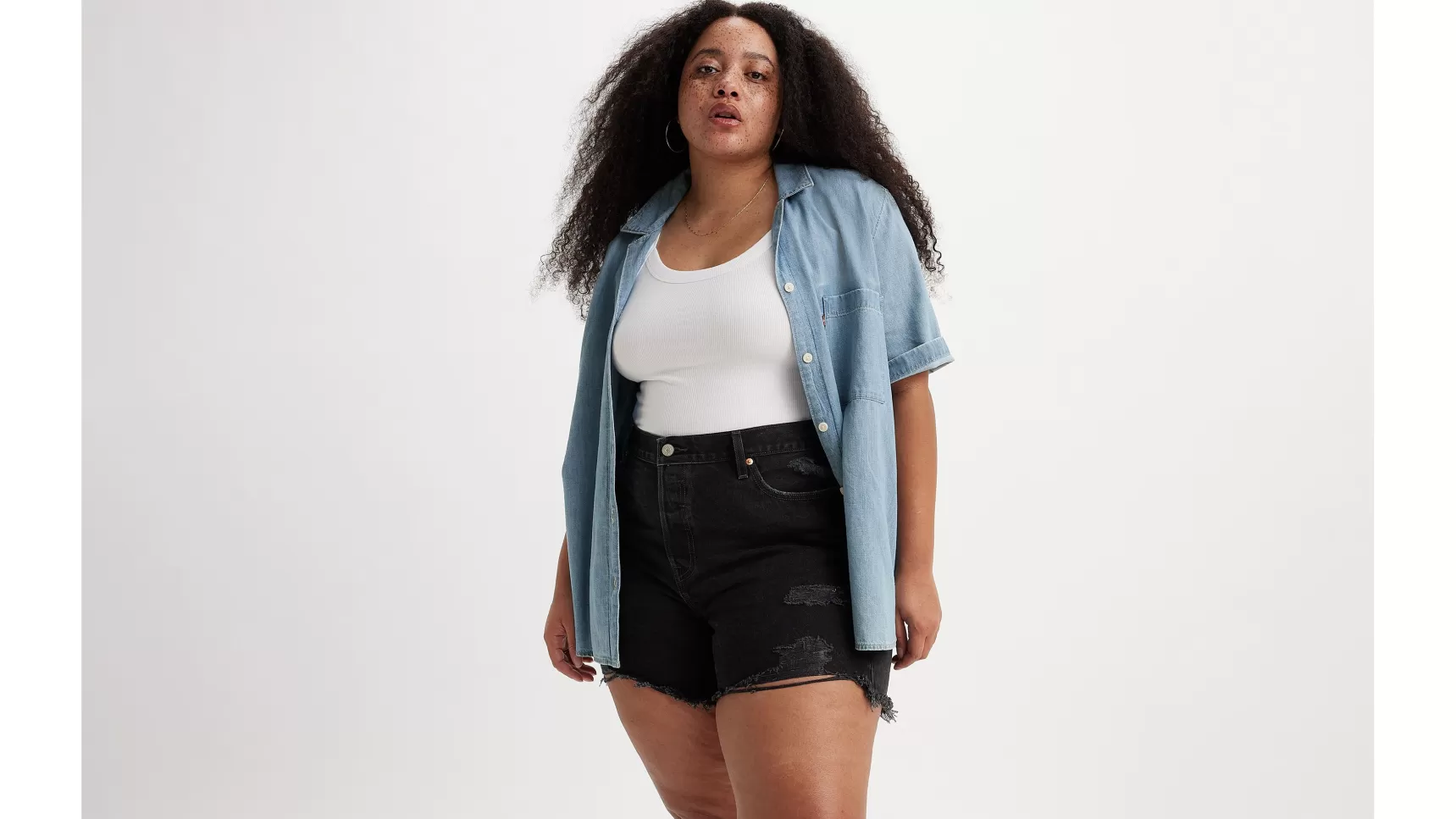 Hot 501® ® Original Short (Plus Size) Dames Shorts & Rokken