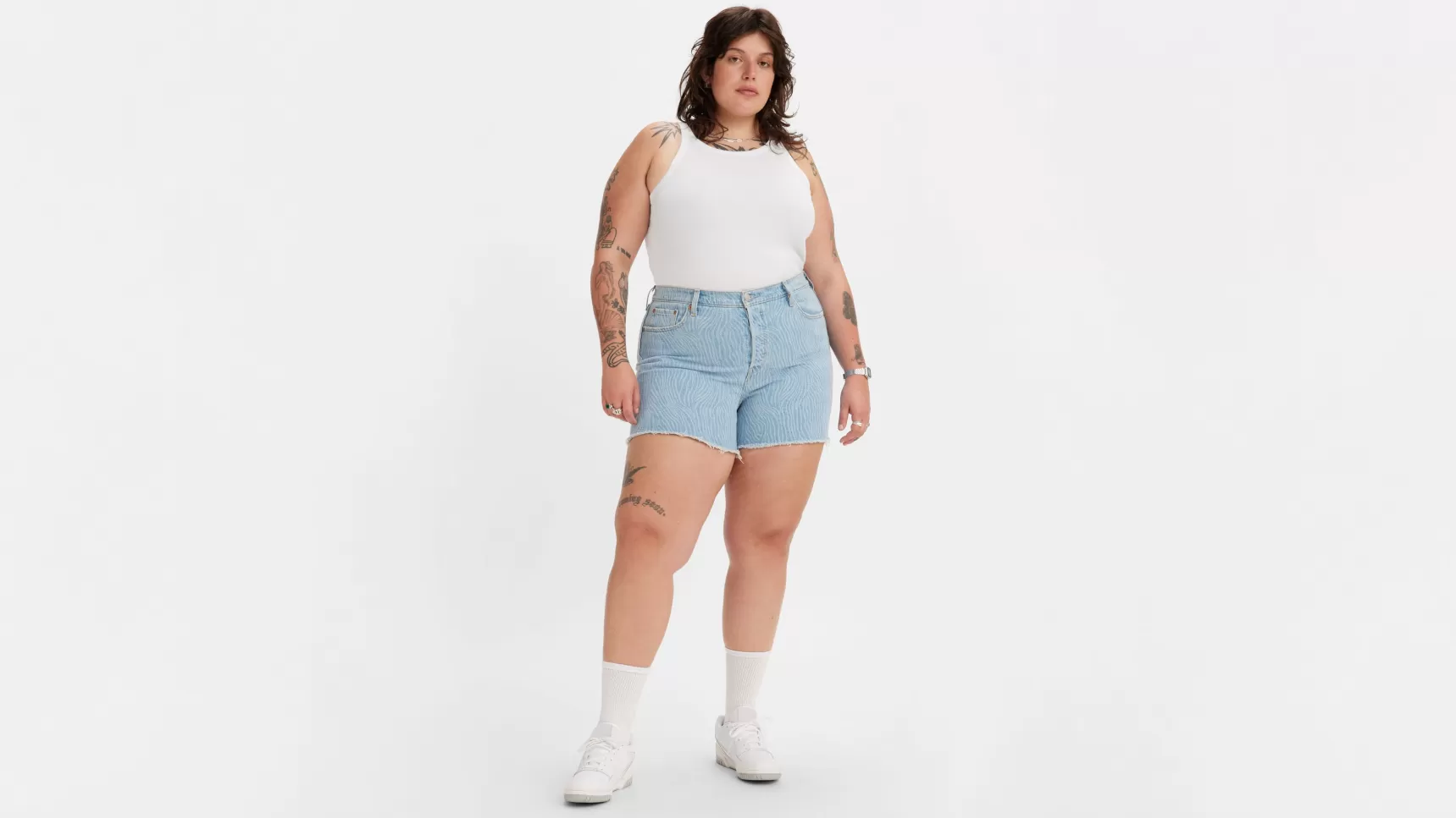 Best 501® Short Met Hoge Taille (Grote Maat) Dames Shorts & Rokken