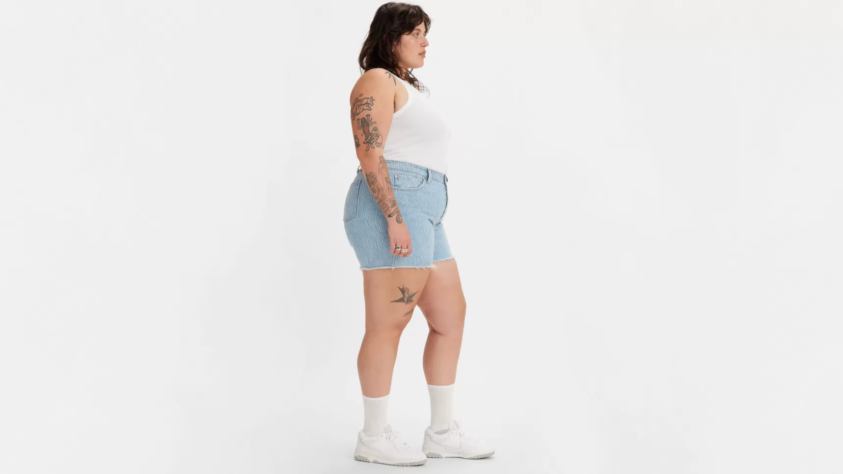 Best 501® Short Met Hoge Taille (Grote Maat) Dames Shorts & Rokken