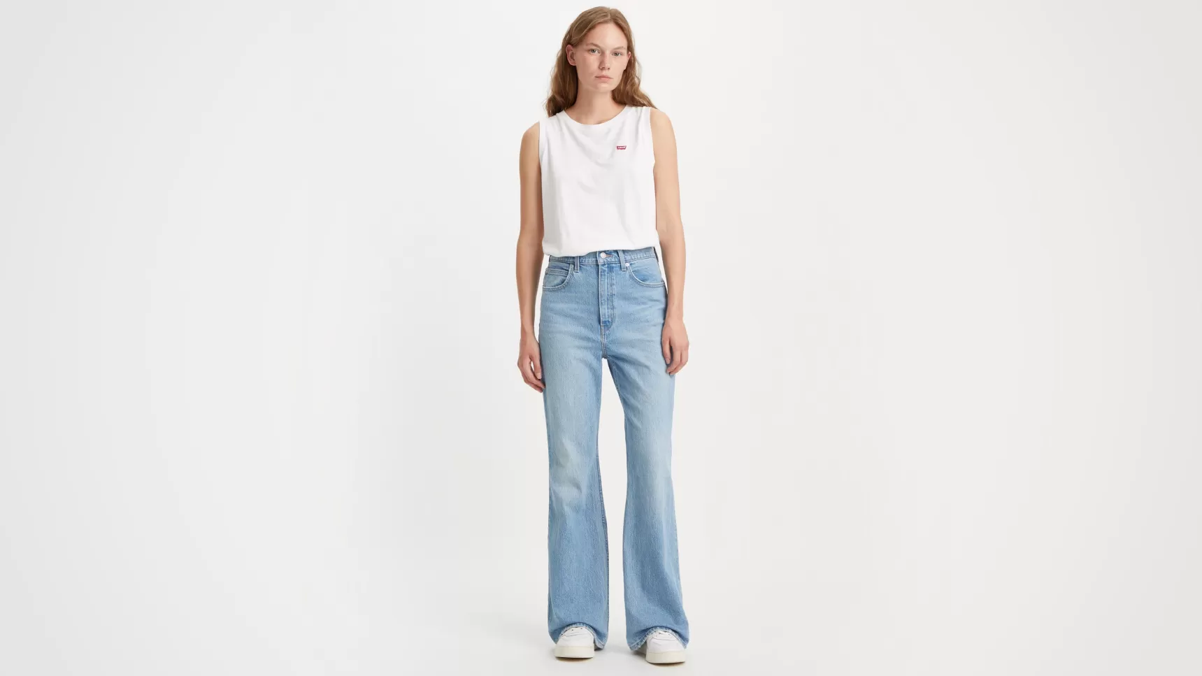 Sale 70'S High Flare Jeans Dames Jeans