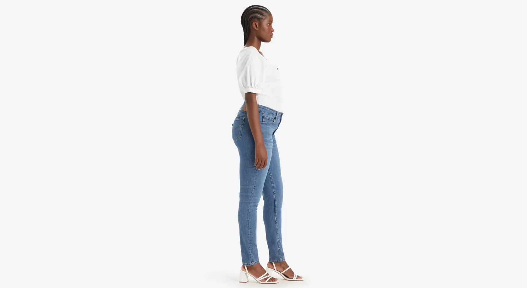 Hot 711™ Skinny Jeans Met Dubbele Knoop Dames Jeans