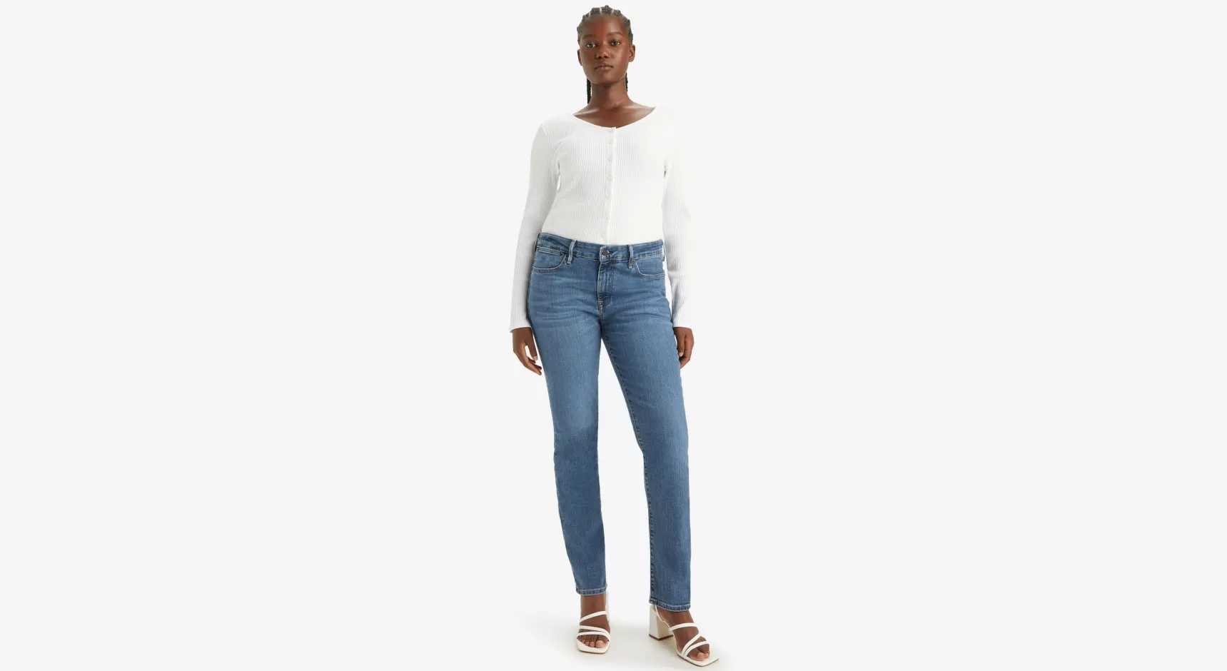 Best 712™ Slim Jeans Met Paspelzak Dames Jeans