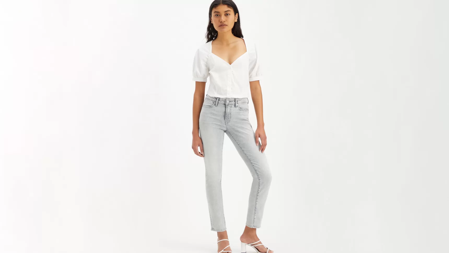 Hot 712™ Slim Jeans Met Paspelzak Dames Jeans