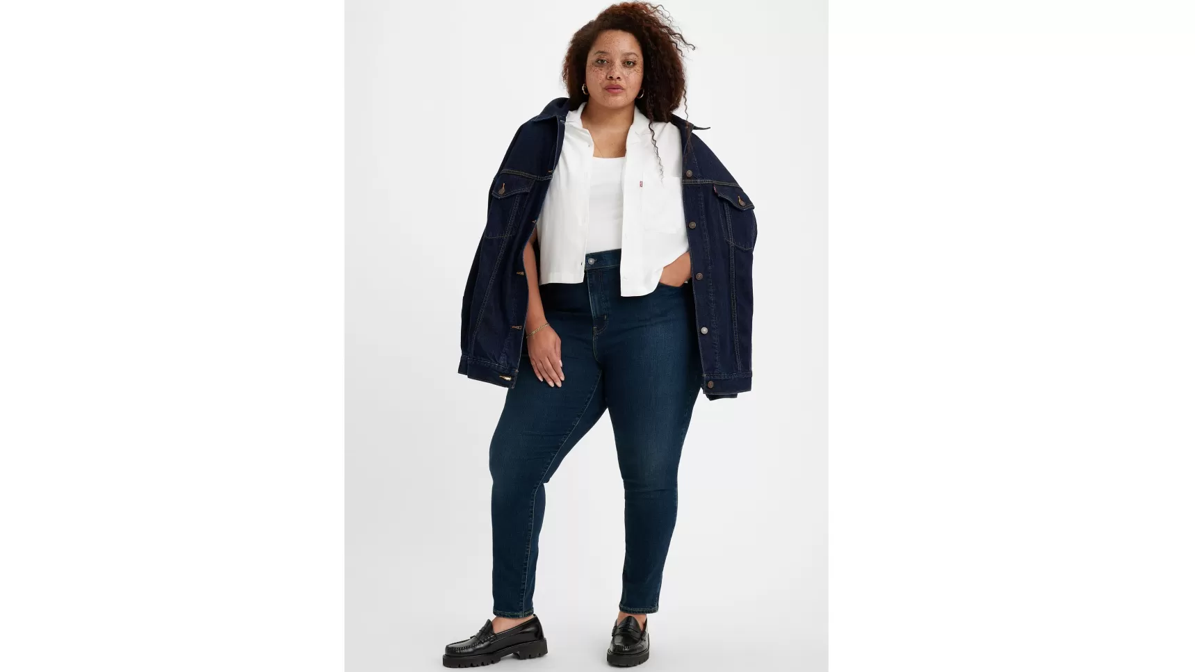 Cheap 721 Skinny Jeans Met Hoge Taille (Plus Size) Dames Jeans