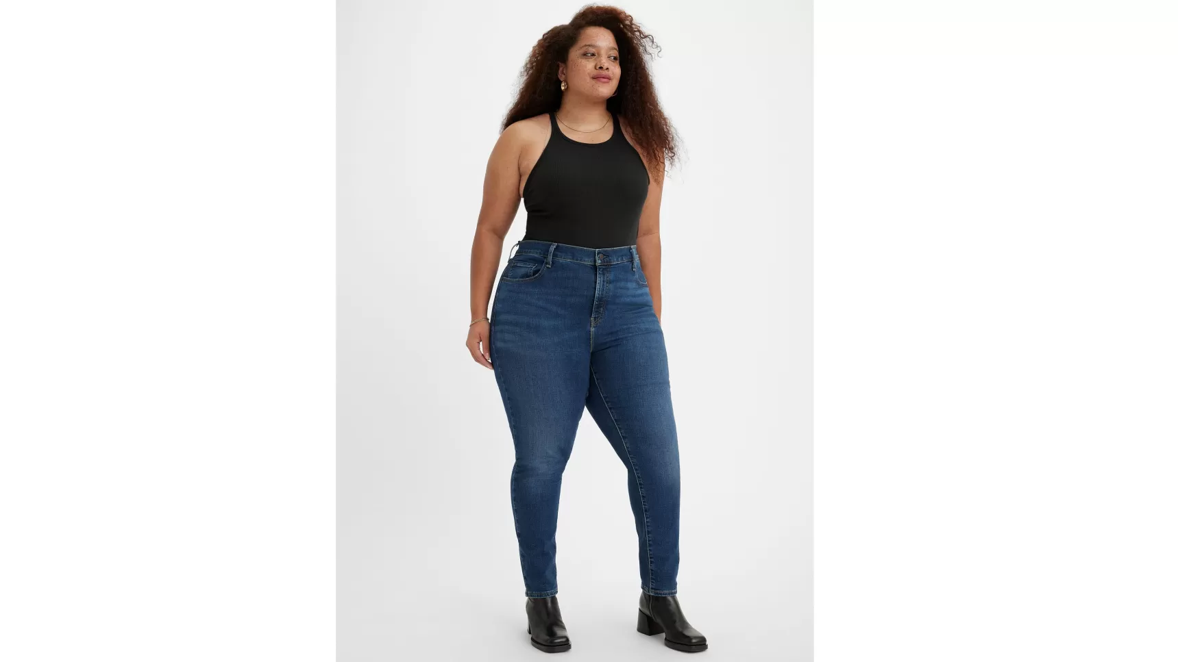 New 721 Skinny Jeans Met Hoge Taille (Plus Size) Dames Jeans