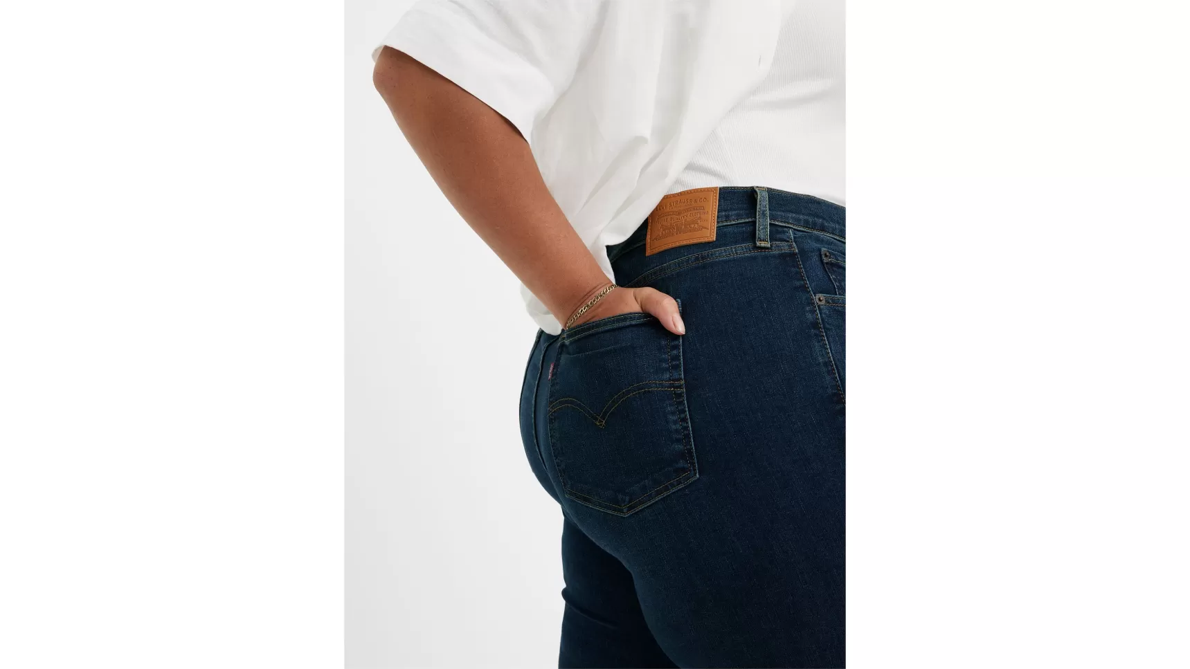 Cheap 721 Skinny Jeans Met Hoge Taille (Plus Size) Dames Jeans
