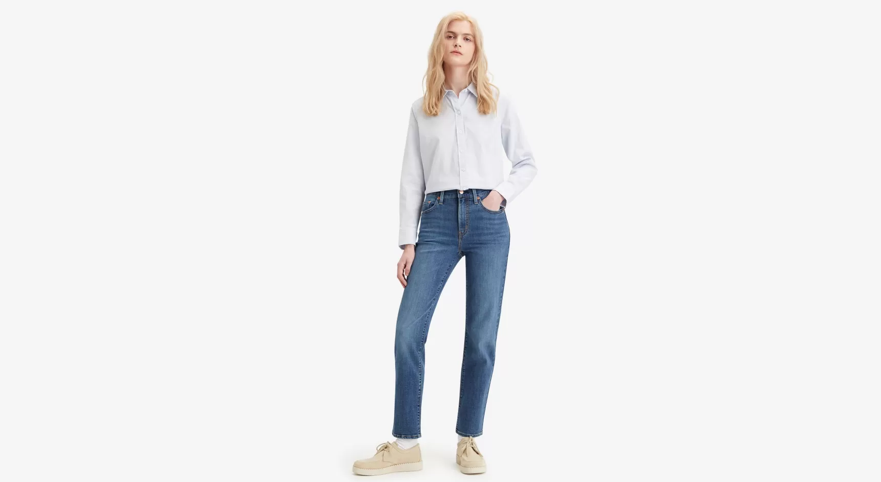 Clearance 724™ Rechte Jeans Met Hoge Taille Dames Jeans