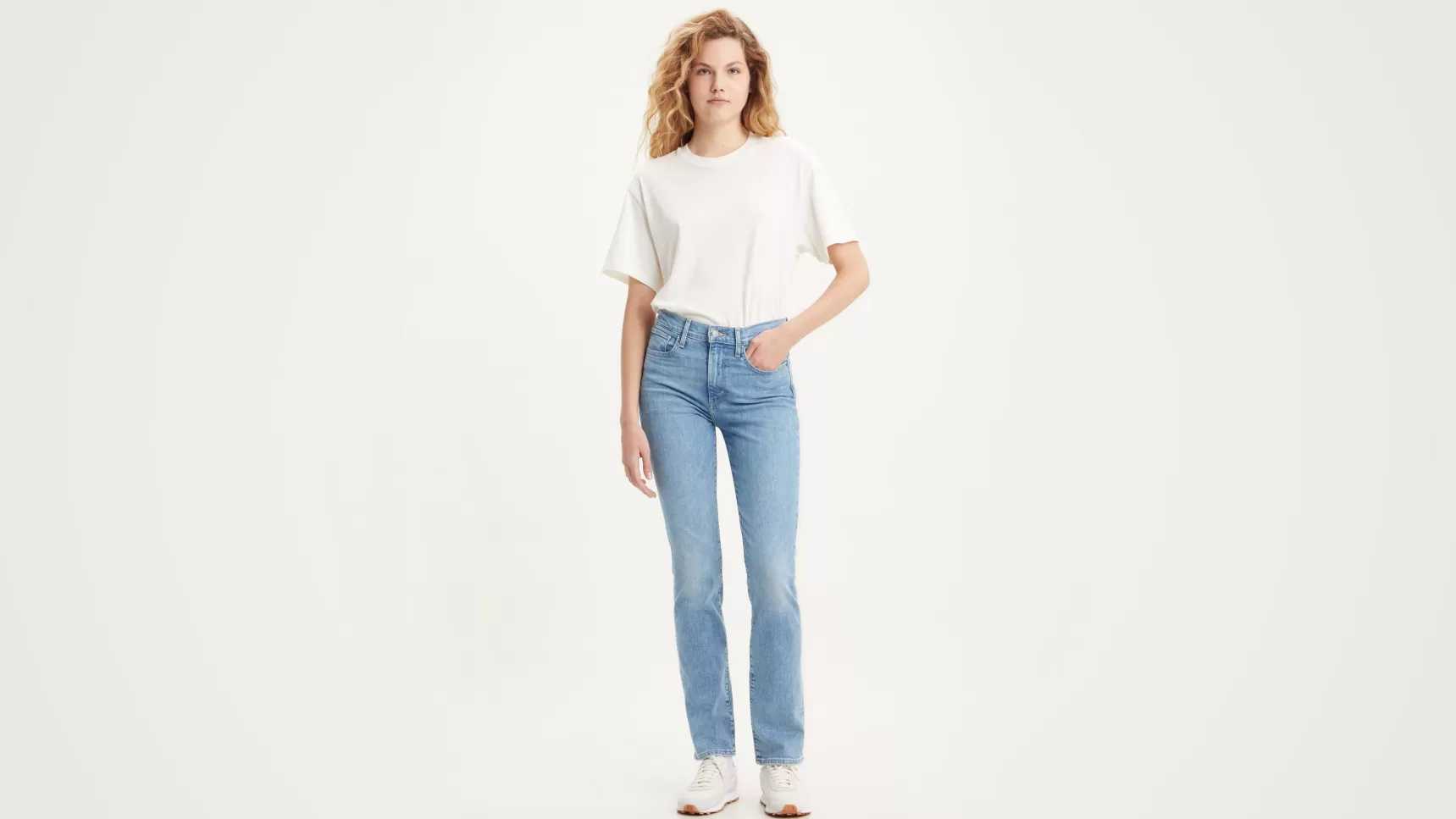 Fashion 724™ Rechte Jeans Met Hoge Taille Dames Jeans