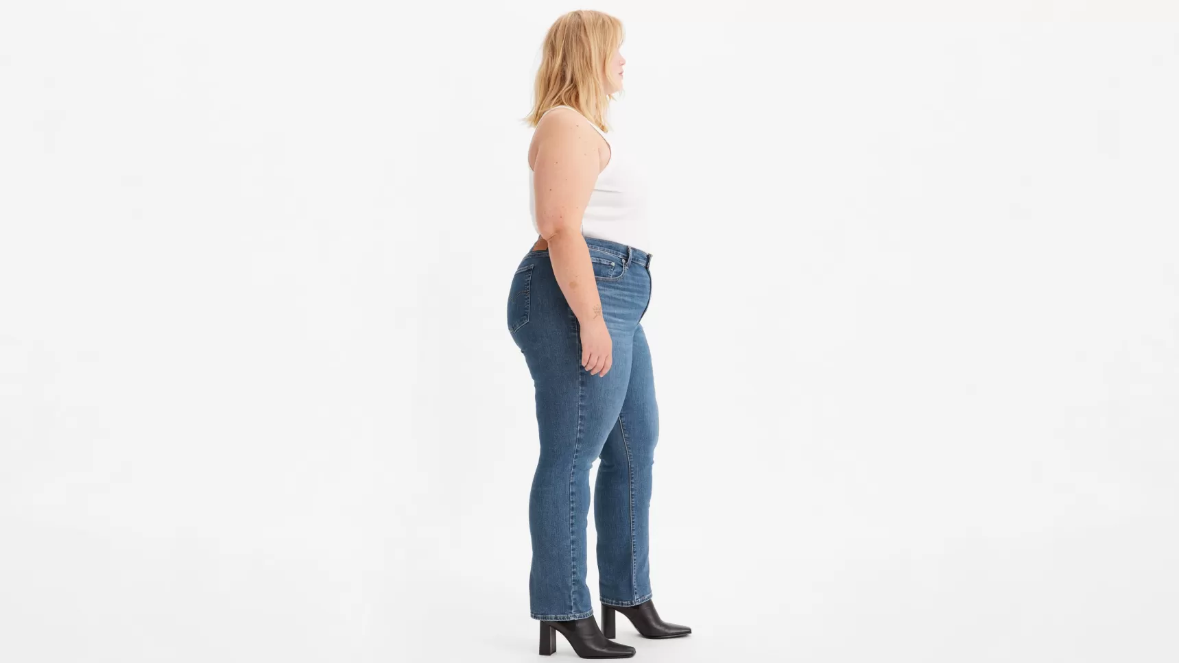 Clearance 724™ Rechte Jeans Met Hoge Taille (Plus Size) Dames Jeans