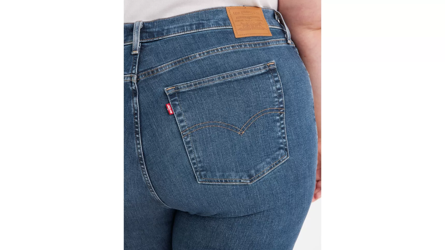 Clearance 724™ Rechte Jeans Met Hoge Taille (Plus Size) Dames Jeans