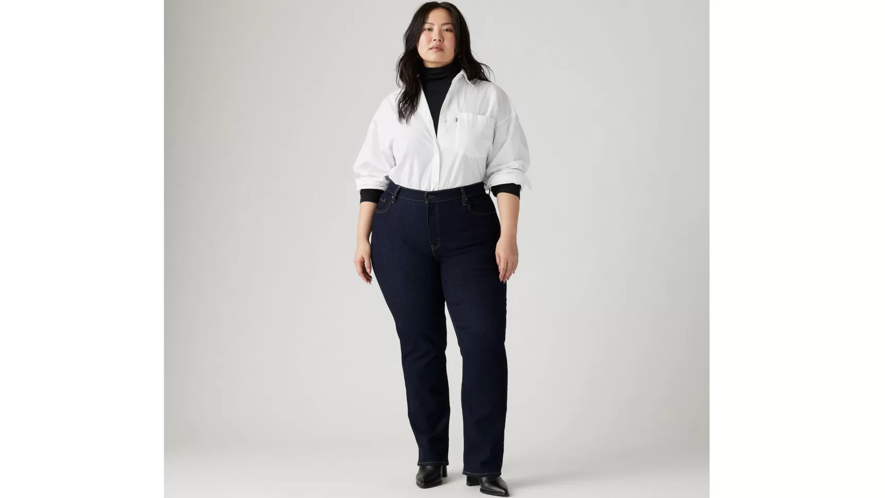Outlet 724™ Rechte Jeans Met Hoge Taille (Plus Size) Dames Jeans