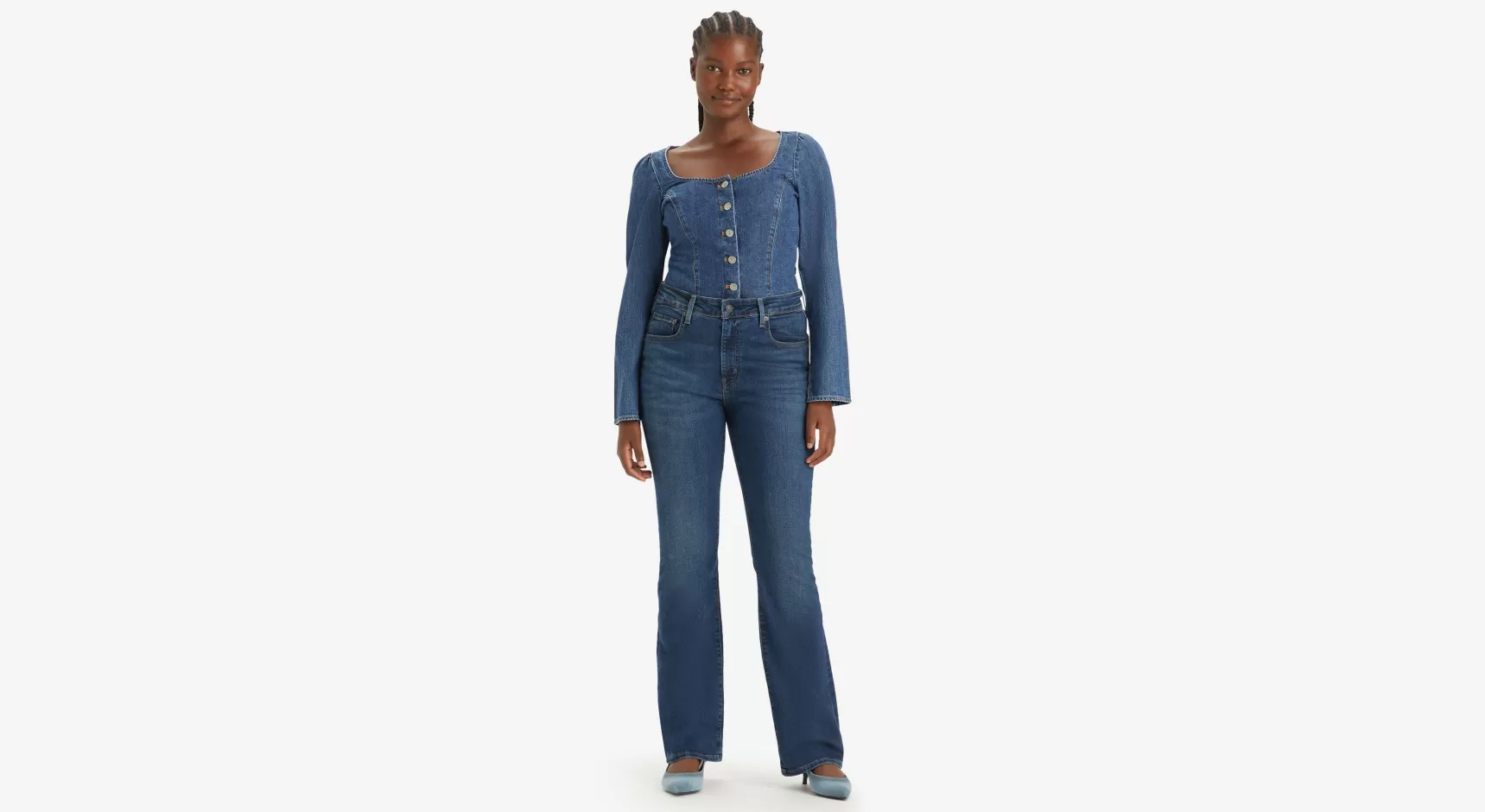 New 725™ Bootcut Jeans Met Hoge Taille Dames Jeans