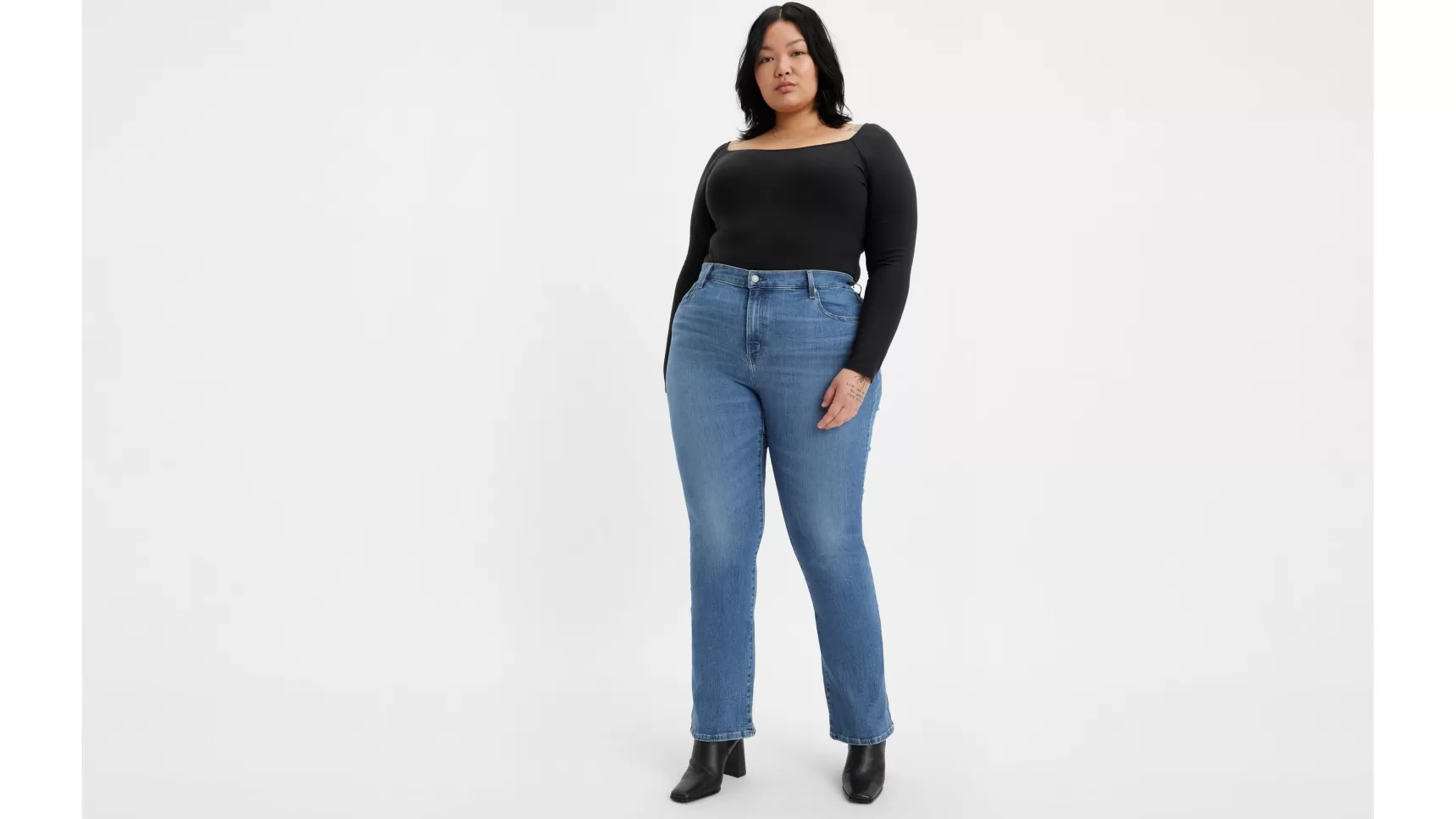 Shop 725™ Bootcut Jeans Met Hoge Taille (Plus Size) Dames Jeans