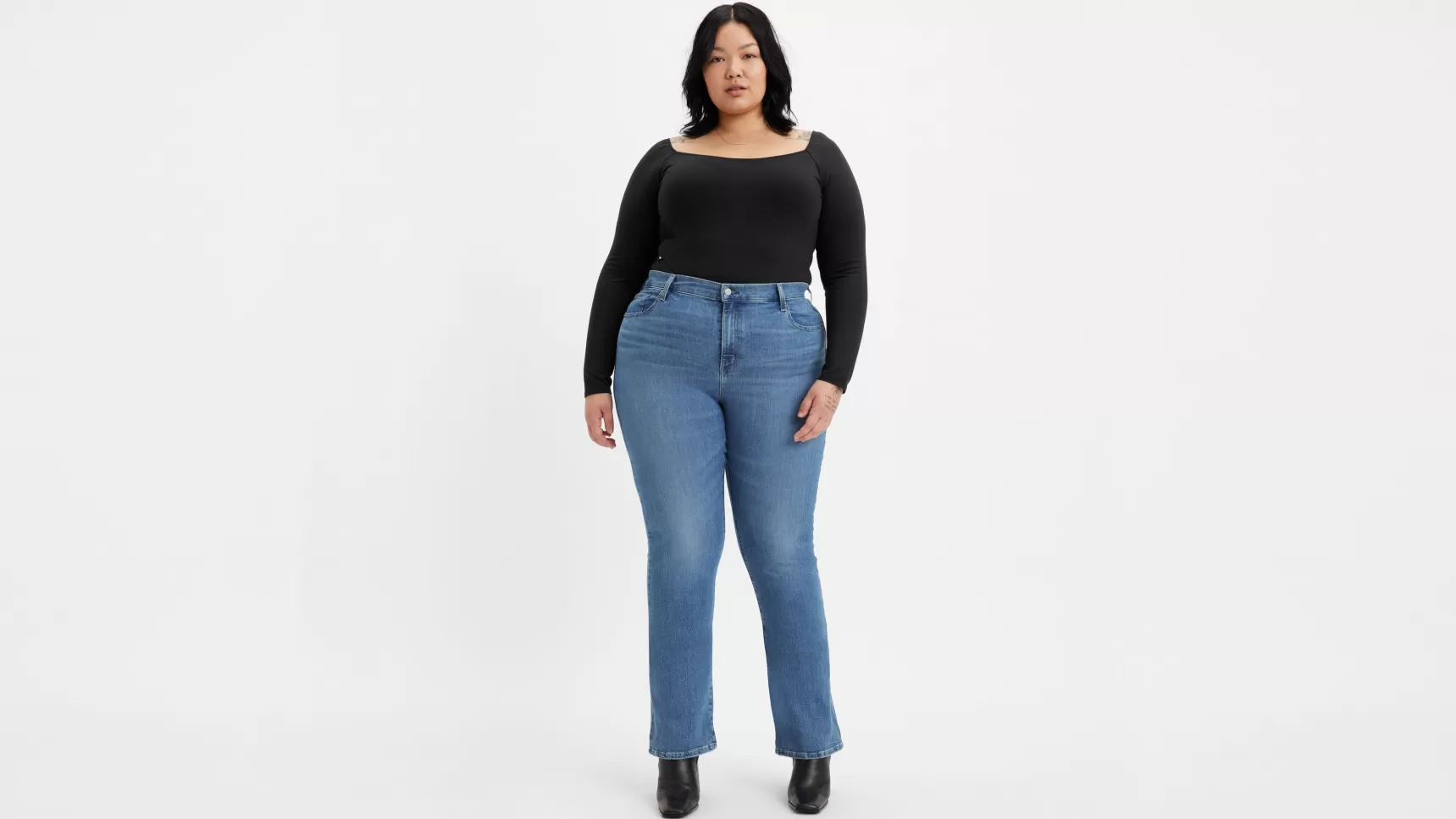 Shop 725™ Bootcut Jeans Met Hoge Taille (Plus Size) Dames Jeans