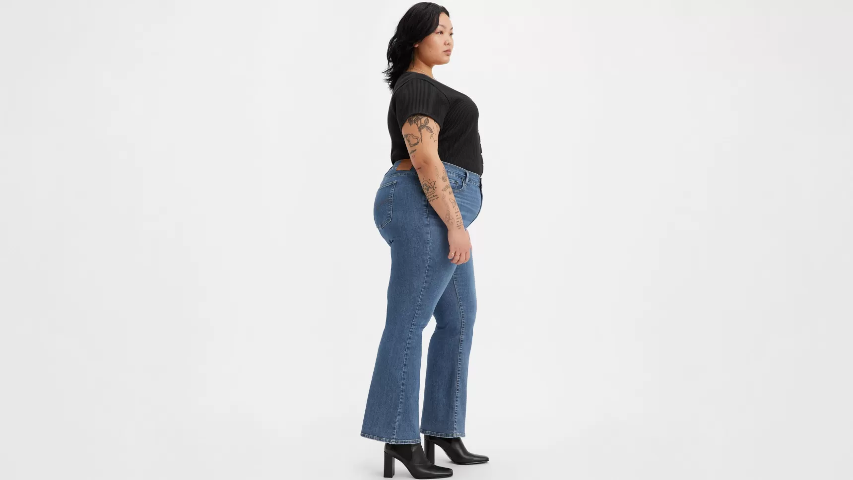 Outlet 726™ Flare Jeans Met Hoge Taille (Plus Size) Dames Jeans