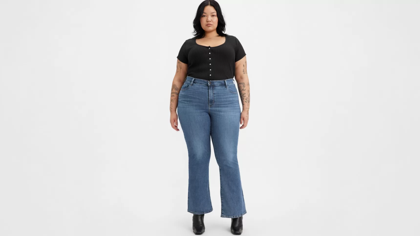 Outlet 726™ Flare Jeans Met Hoge Taille (Plus Size) Dames Jeans