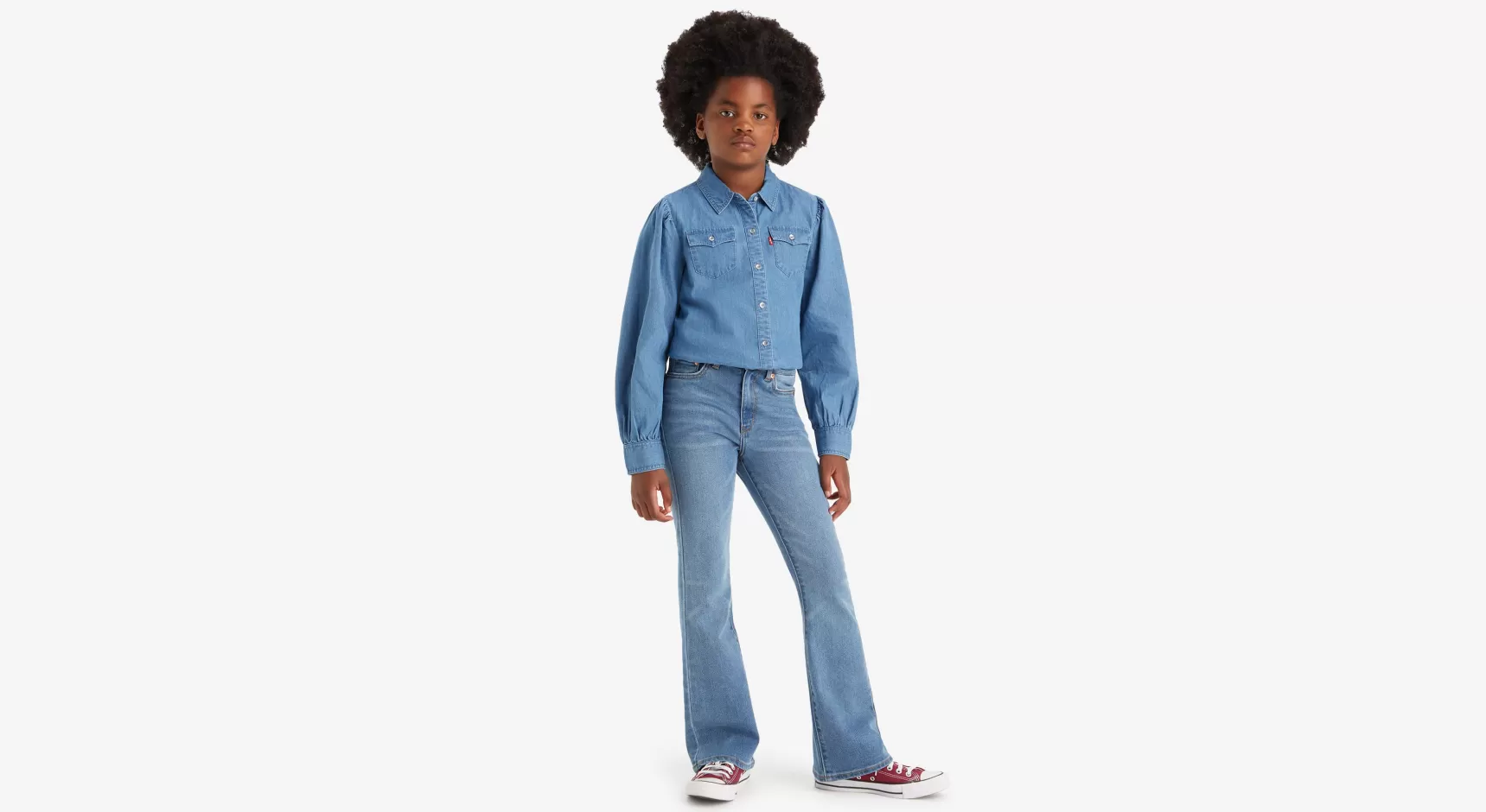 Fashion 726™ Flare Jeans Met Hoge Taille Voor Tieners Kinderen Tiener