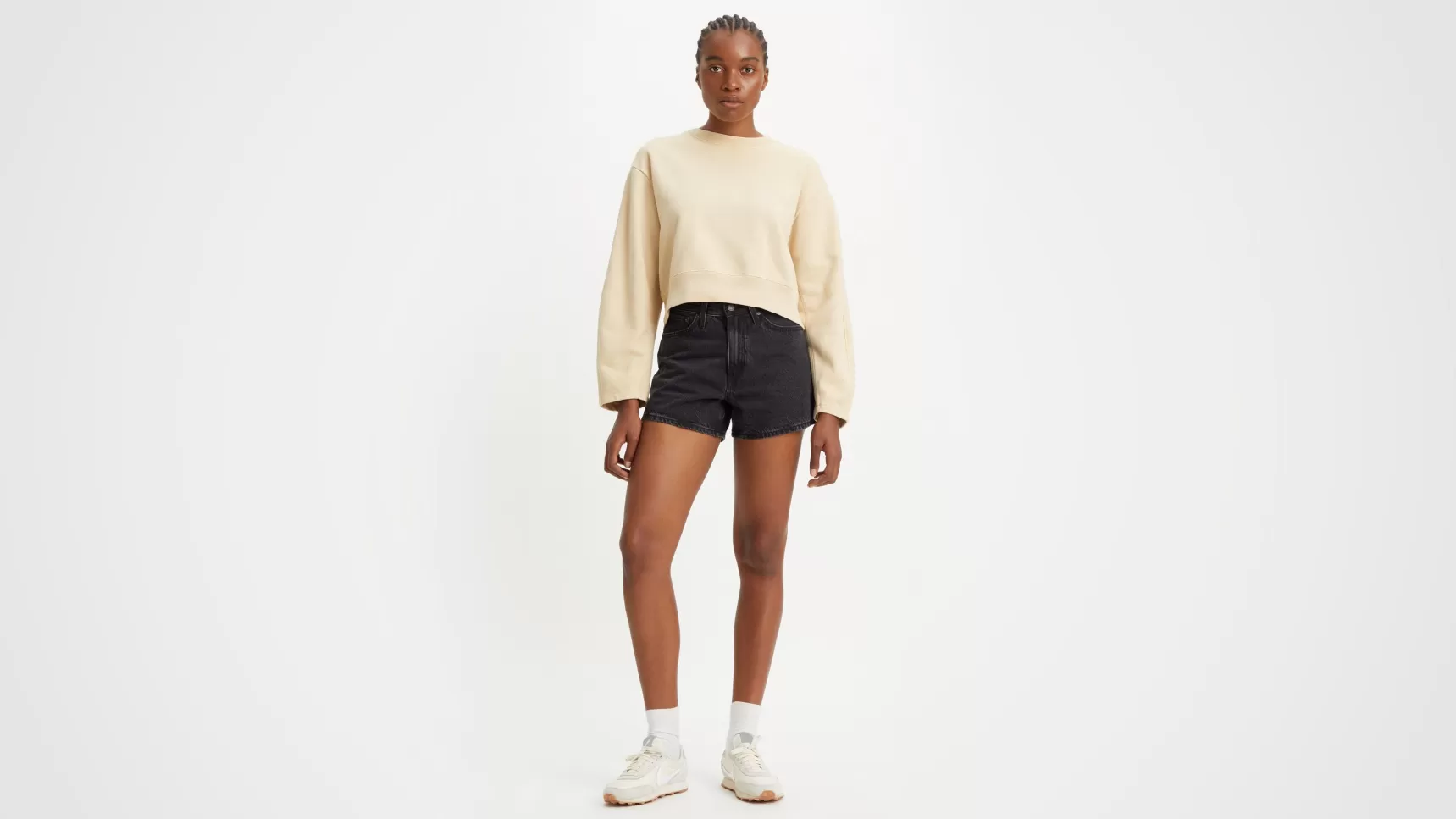 Fashion 80'S Mom-Short Dames Shorts & Rokken