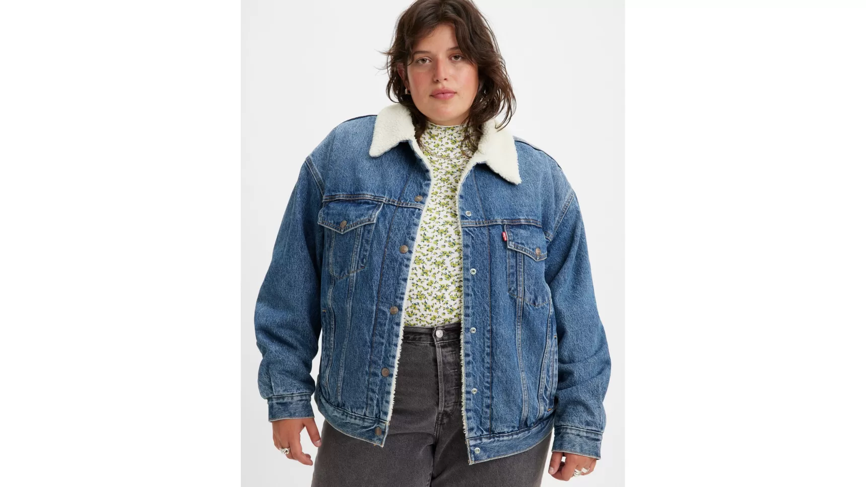 Flash Sale 90'S Sherpa Trucker (Plus Size) Dames Spijkerjassen & Sherpas