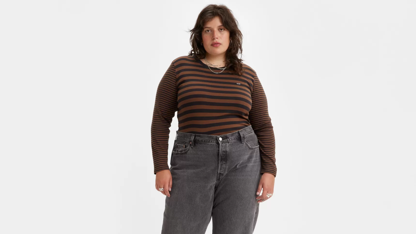 Hot Baby Tee T-Shirt Met Lange Mouwen (Plus Size) Dames Tops & T-Shirts