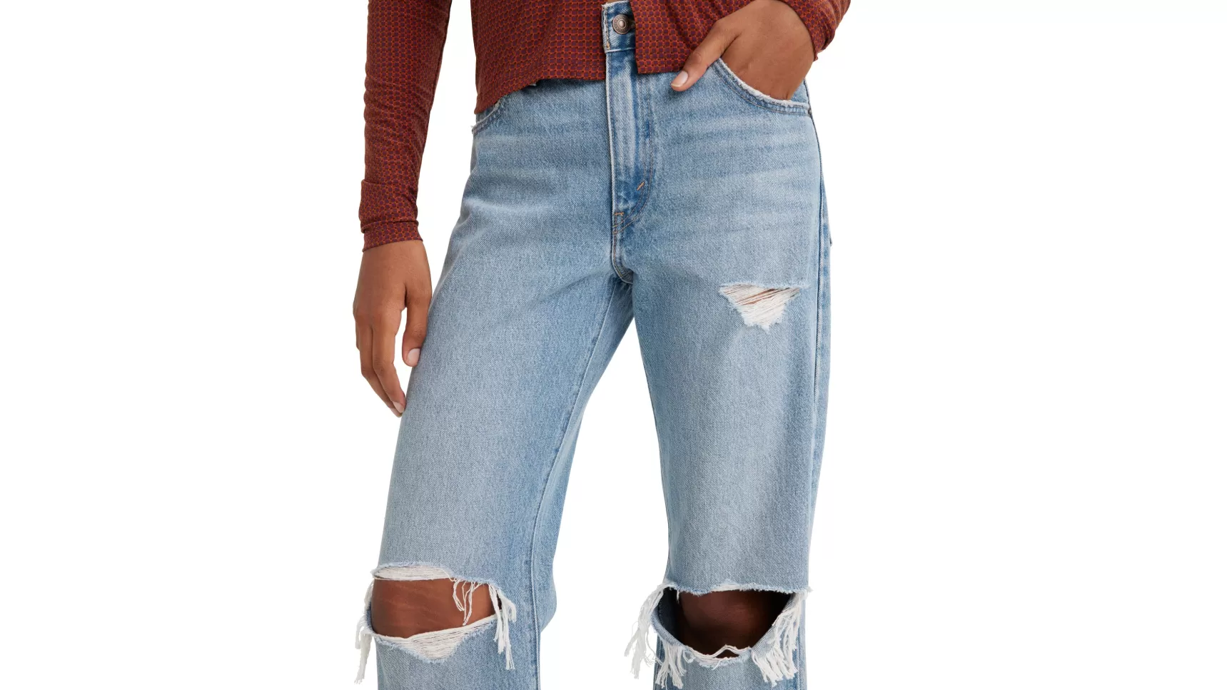 Flash Sale Baggy Bootcut Jeans Dames Jeans