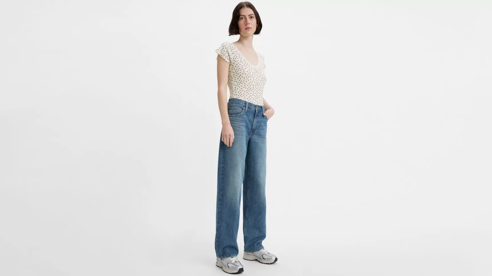 New Baggy Dad-Jeans Dames Jeans