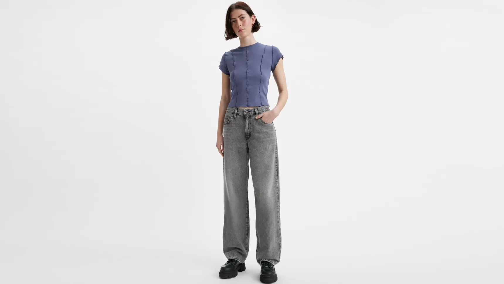 Cheap Baggy Dad-Jeans Dames Jeans