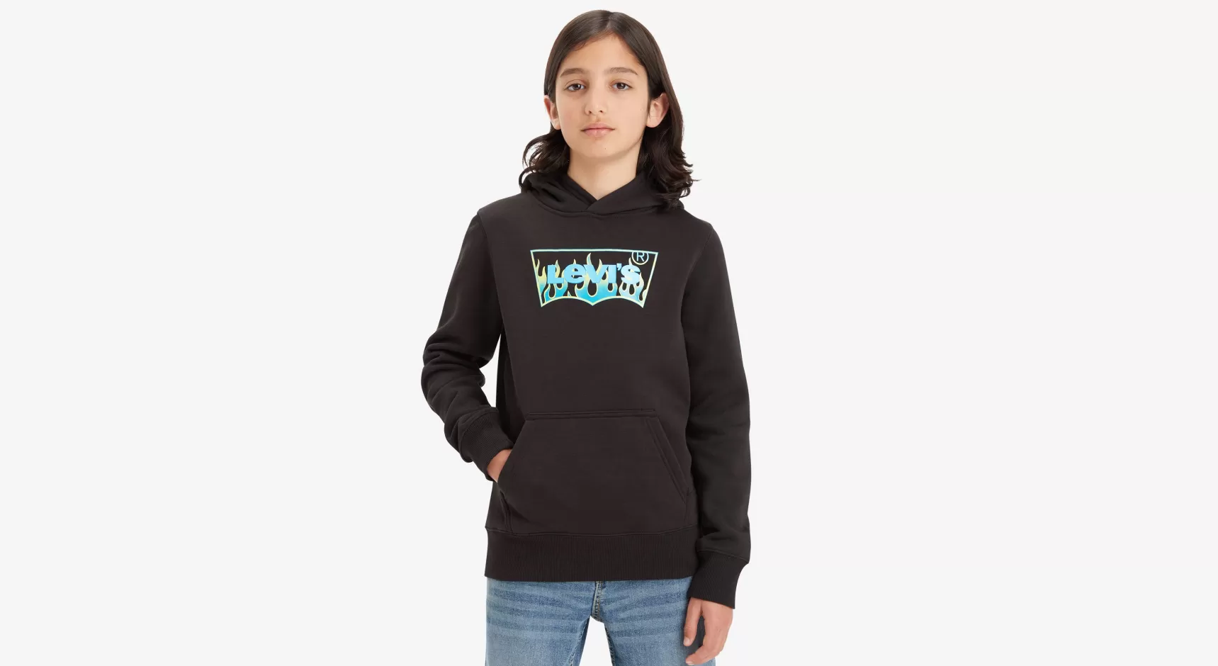 Sale Batwing Fill Pullover Hoodie Voor Tieners Kinderen Tiener