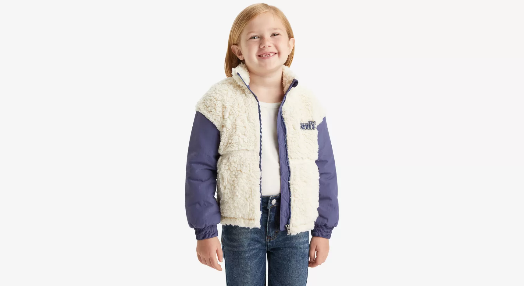 Sale Boxy Fit Sherpa Jack Voor Kinderen Kinderen Peuter & Kids