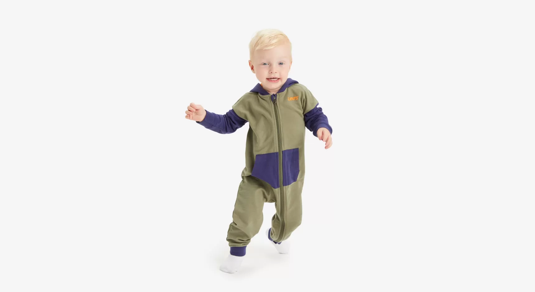 Hot Colorblock Coverall Met Capuchon Voor Baby'S Kinderen Baby