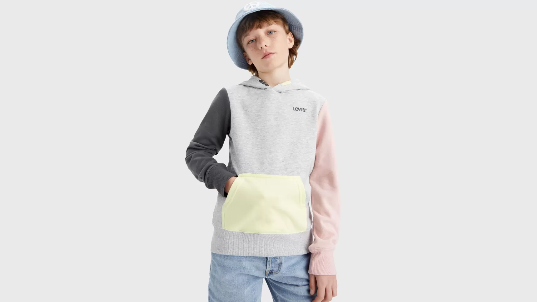 Cheap Colorblock Hoodie Kinderen Tiener