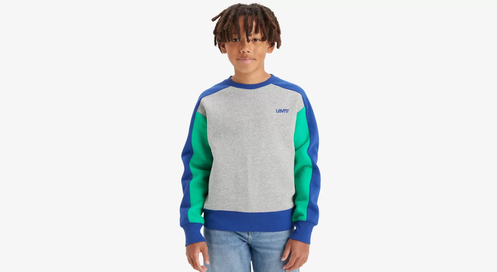 New Colorblock Sweatshirt Met Ronde Hals Voor Tieners Kinderen Tiener