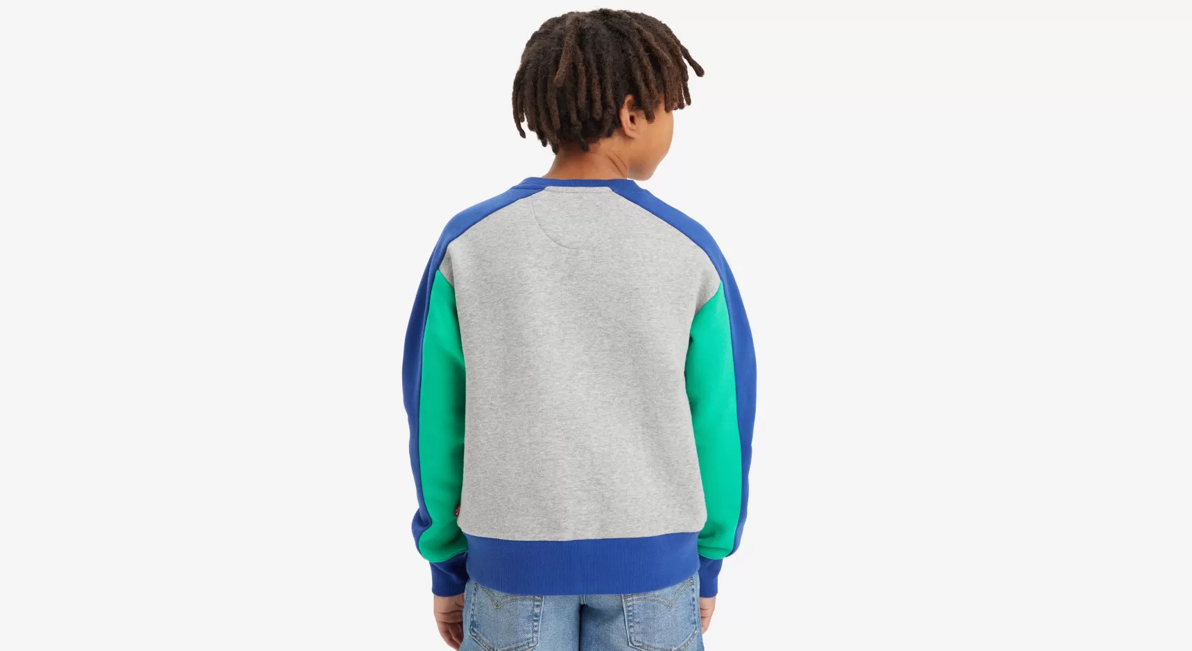New Colorblock Sweatshirt Met Ronde Hals Voor Tieners Kinderen Tiener