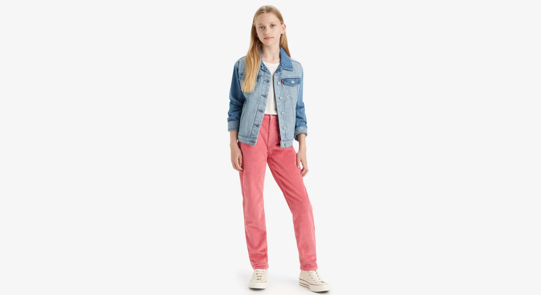 Outlet Corduroy Mini Mom-Jeans Voor Tieners Kinderen Tiener