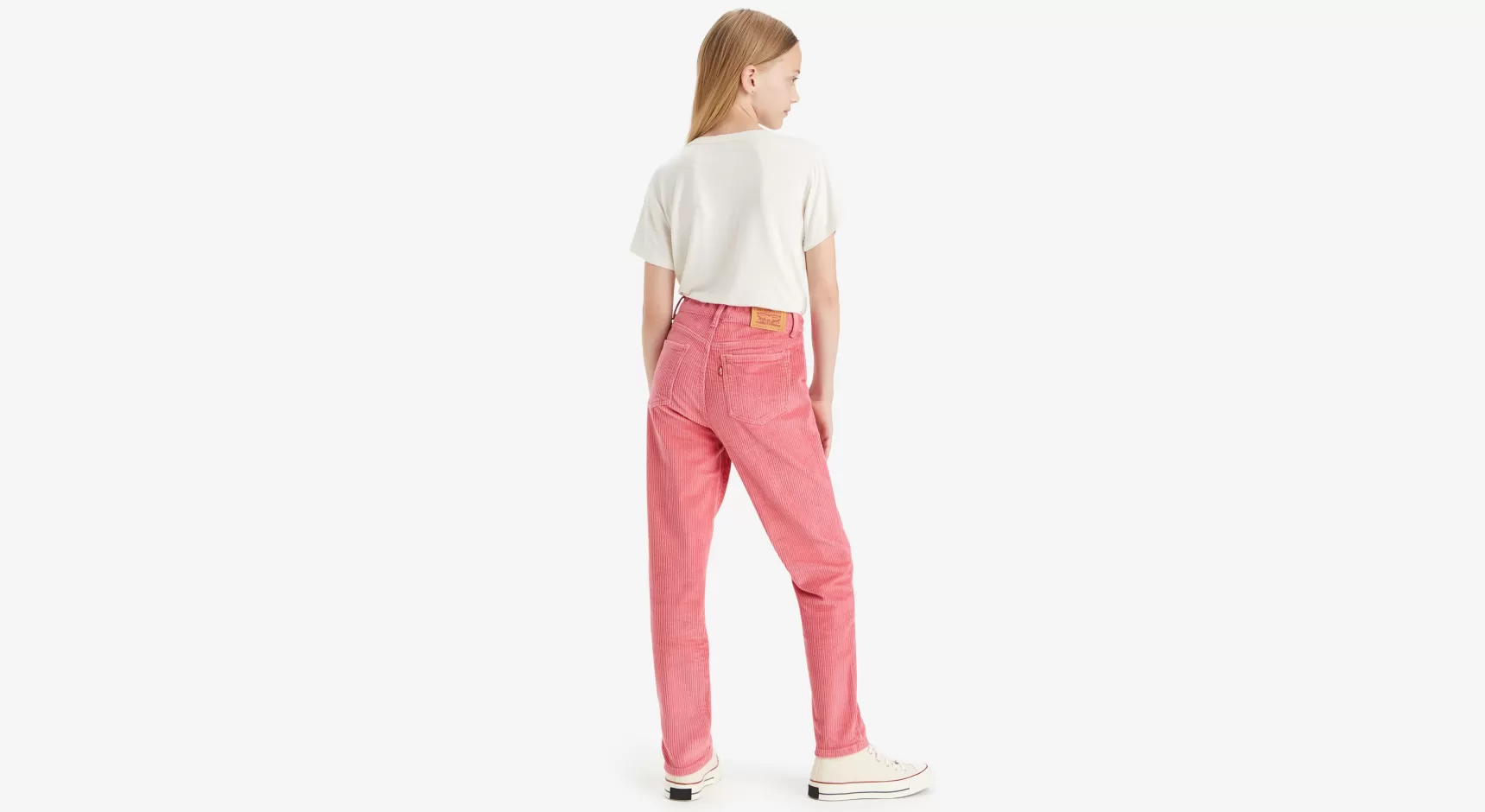 Outlet Corduroy Mini Mom-Jeans Voor Tieners Kinderen Tiener