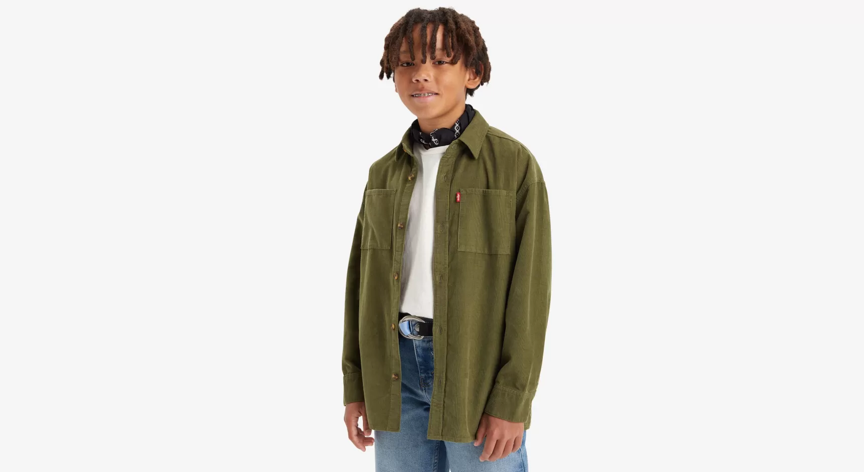 Discount Corduroy Overhemd Met Knoopsluiting Voor Tieners Kinderen Tiener