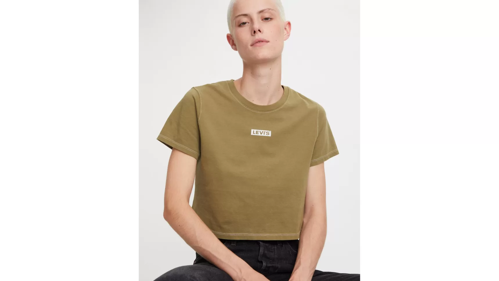 Store Cropped Jordie T-Shirt Dames Tops & T-Shirts