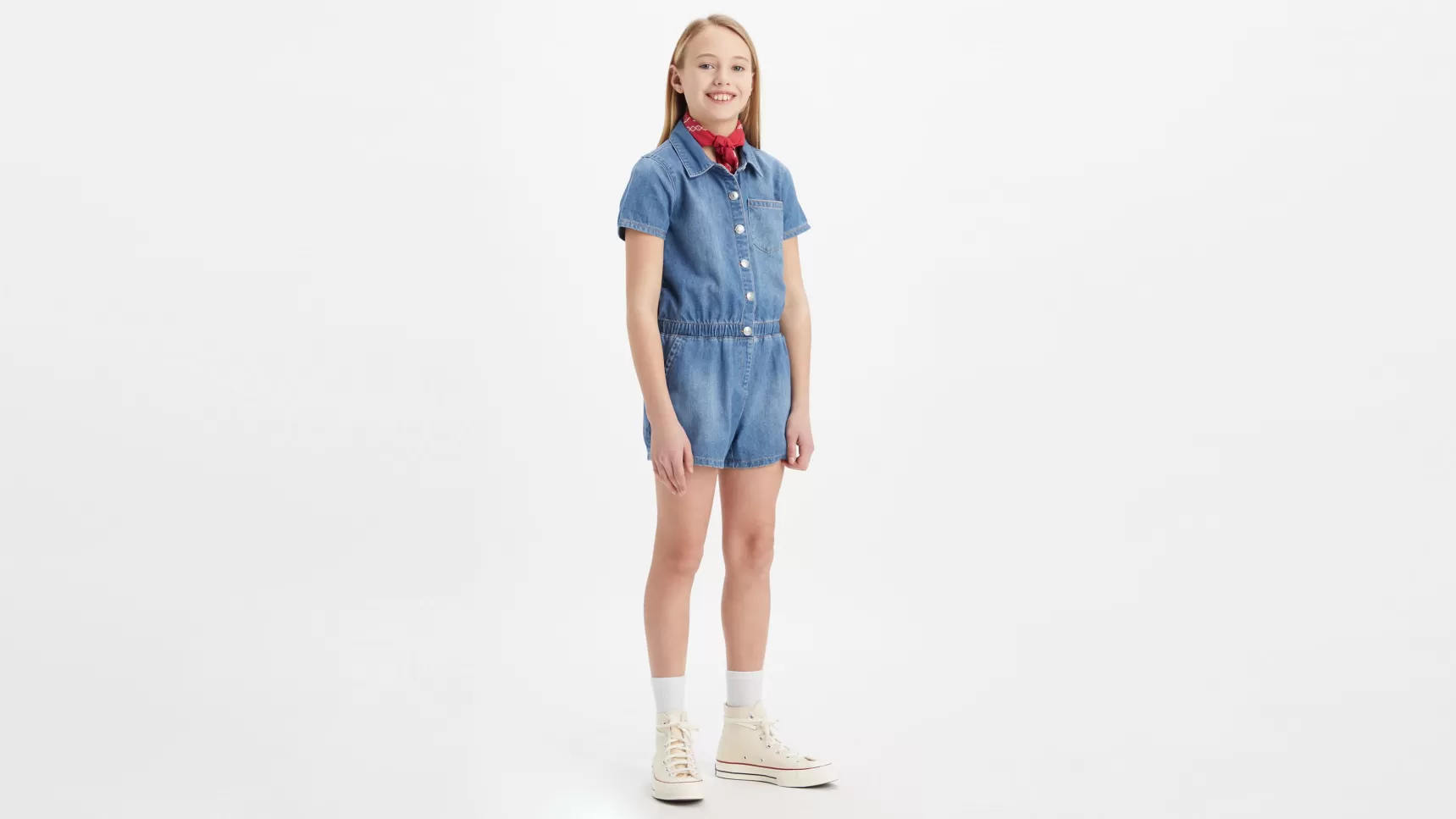 Outlet Denim Romper Kinderen Tiener