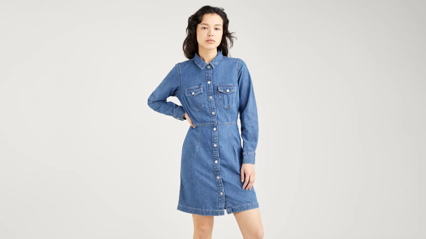 Sale Ellie Denim Jurk Dames Jurken & Tuinbroeken