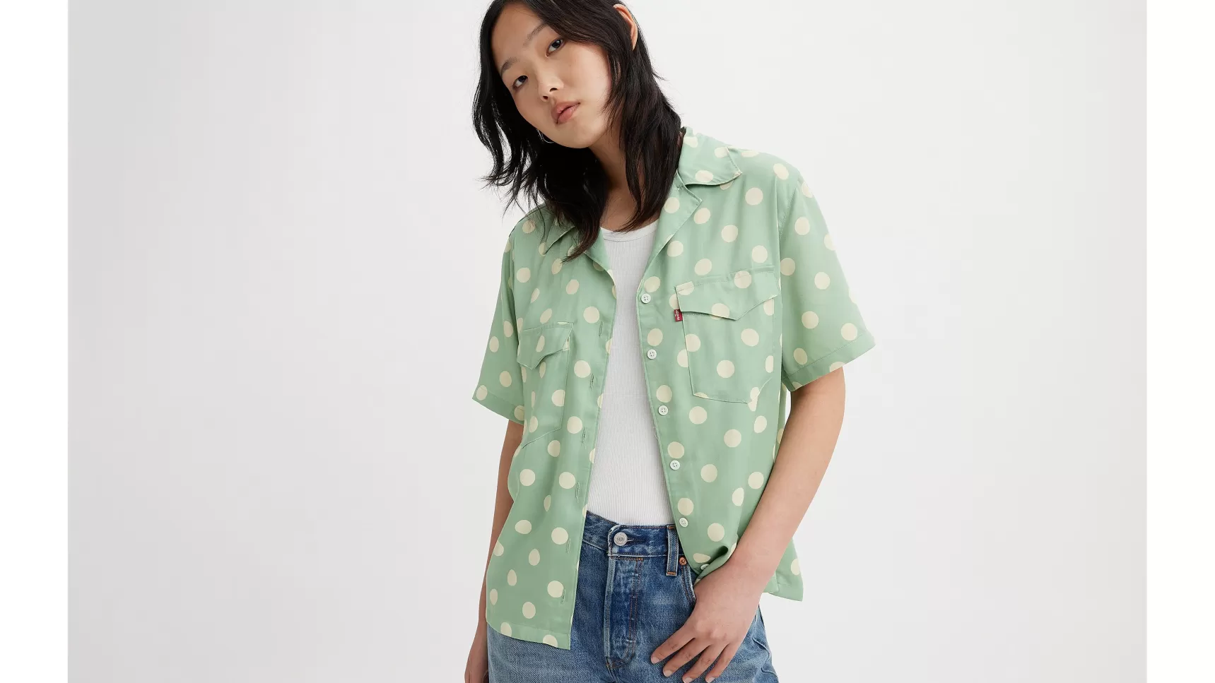 Cheap Ember Bowling Blouse Met Korte Mouwen Dames Tops & T-Shirts