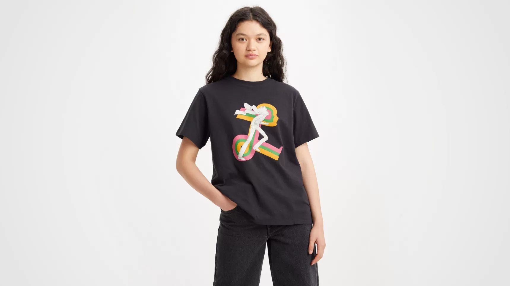 Shop Graphic Jet T-Shirt Dames Tops & T-Shirts