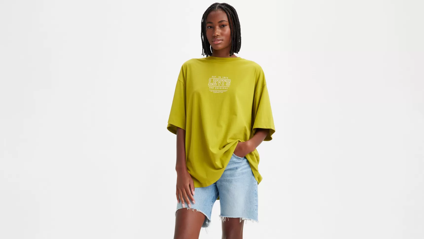 Store Graphic Short Stack T-Shirt Dames Tops & T-Shirts