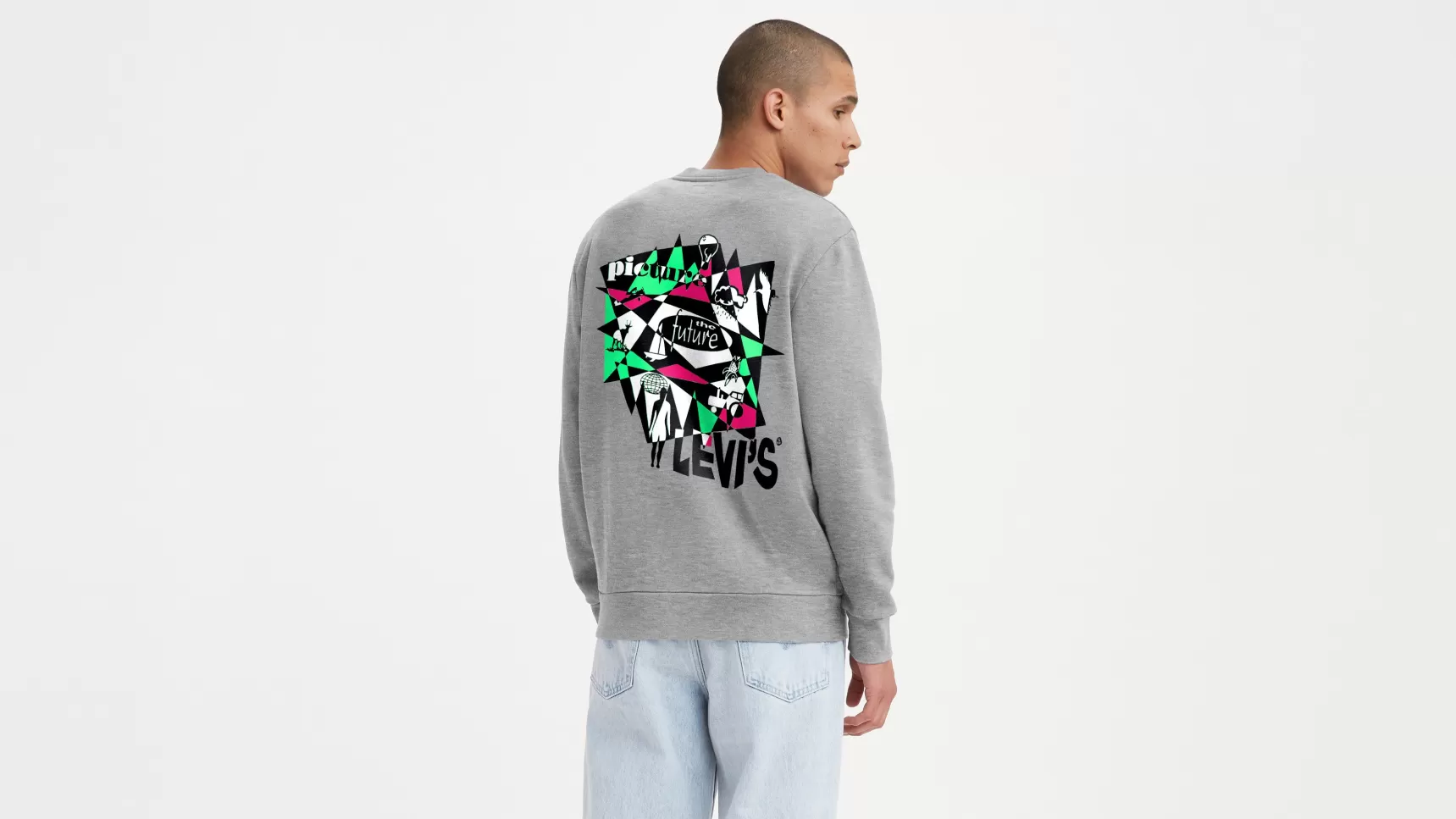 Hot Graphic Standard Sweatshirt Met Ronde Hals Heren Truien & Sweaters