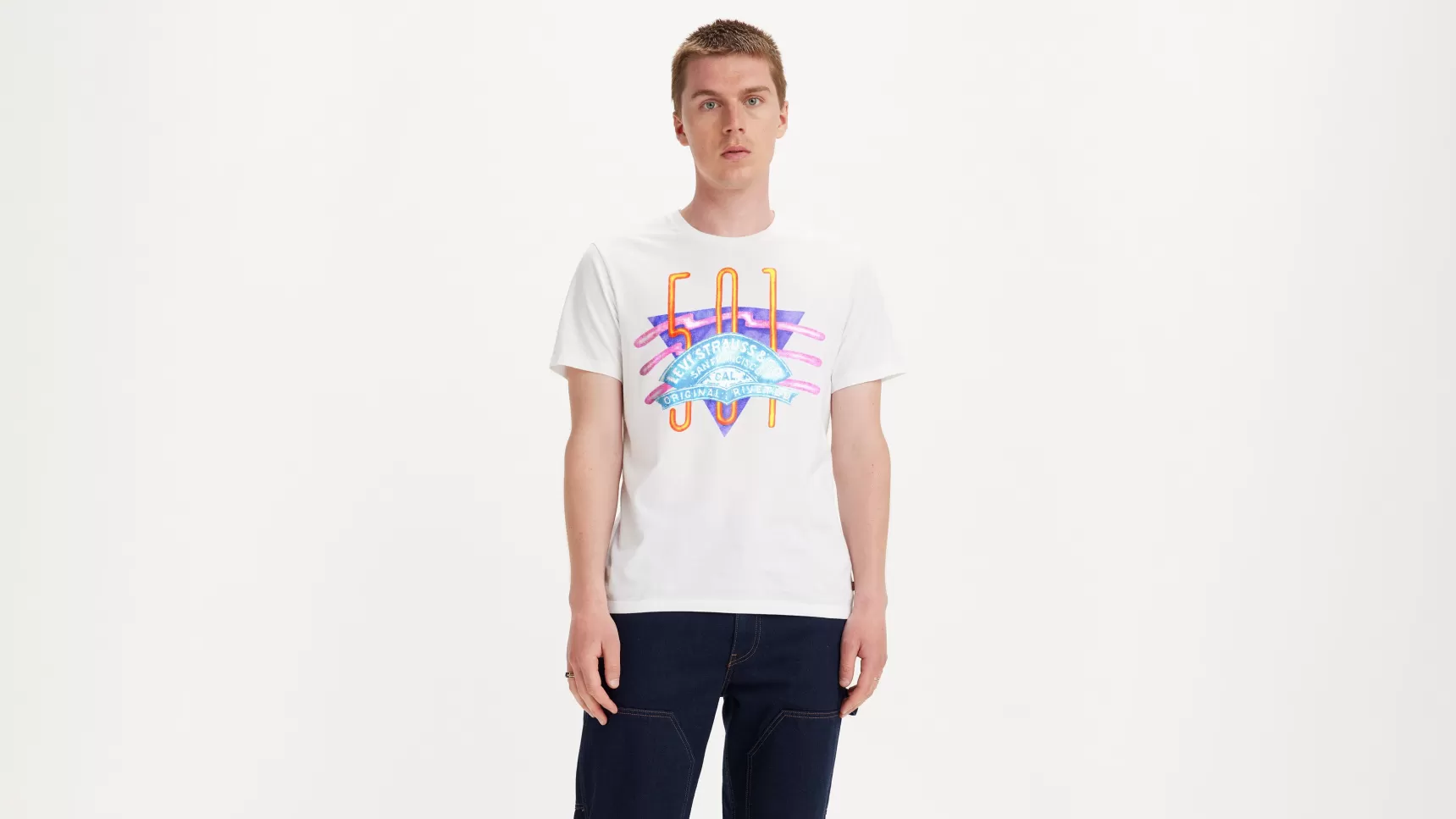 New Graphic T-Shirt Met Ronde Hals Heren T-Shirts