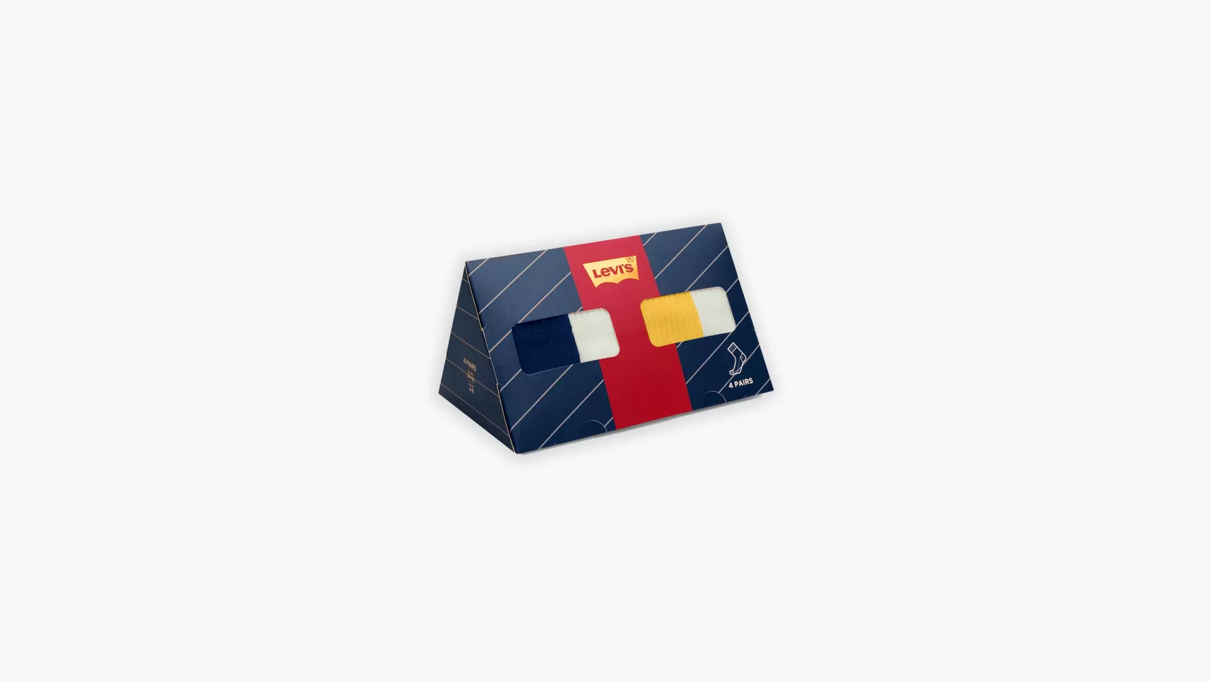 Hot ® Color Block Korte Sokken Cadeauverpakking - 4 Paar Heren Ondergoed & Sokken