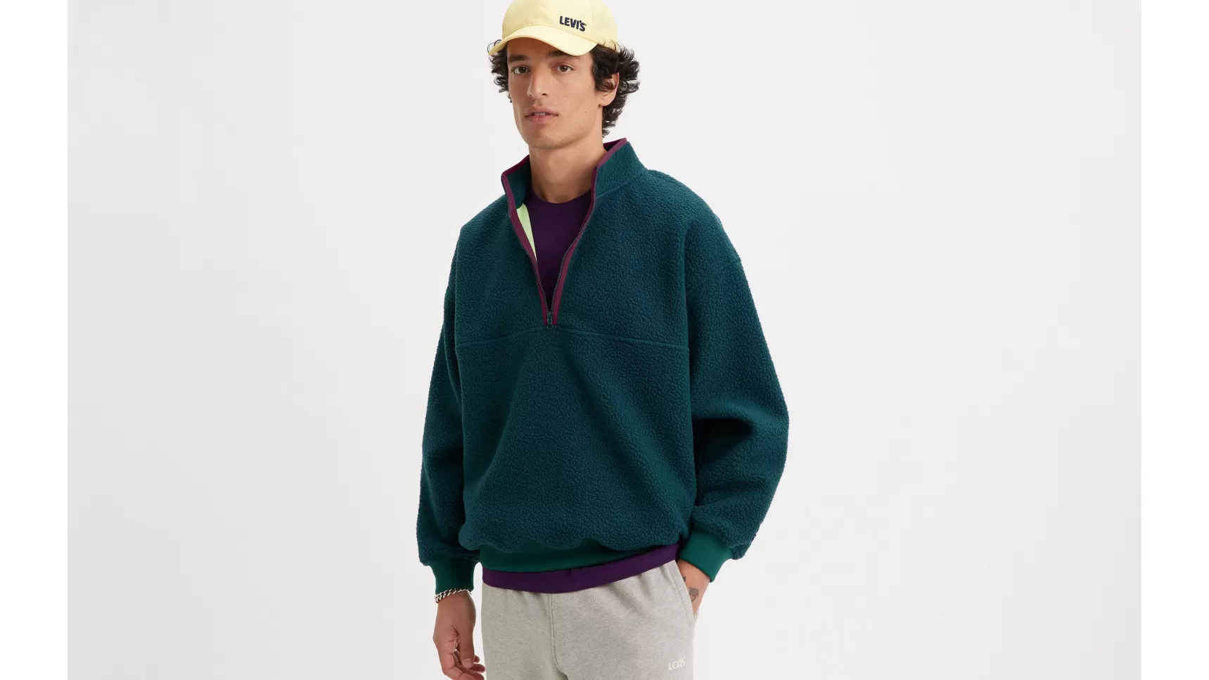 Store ® Gold Tab™ Shoreline Sweatshirt Met Halve Rits Heren Truien & Sweaters