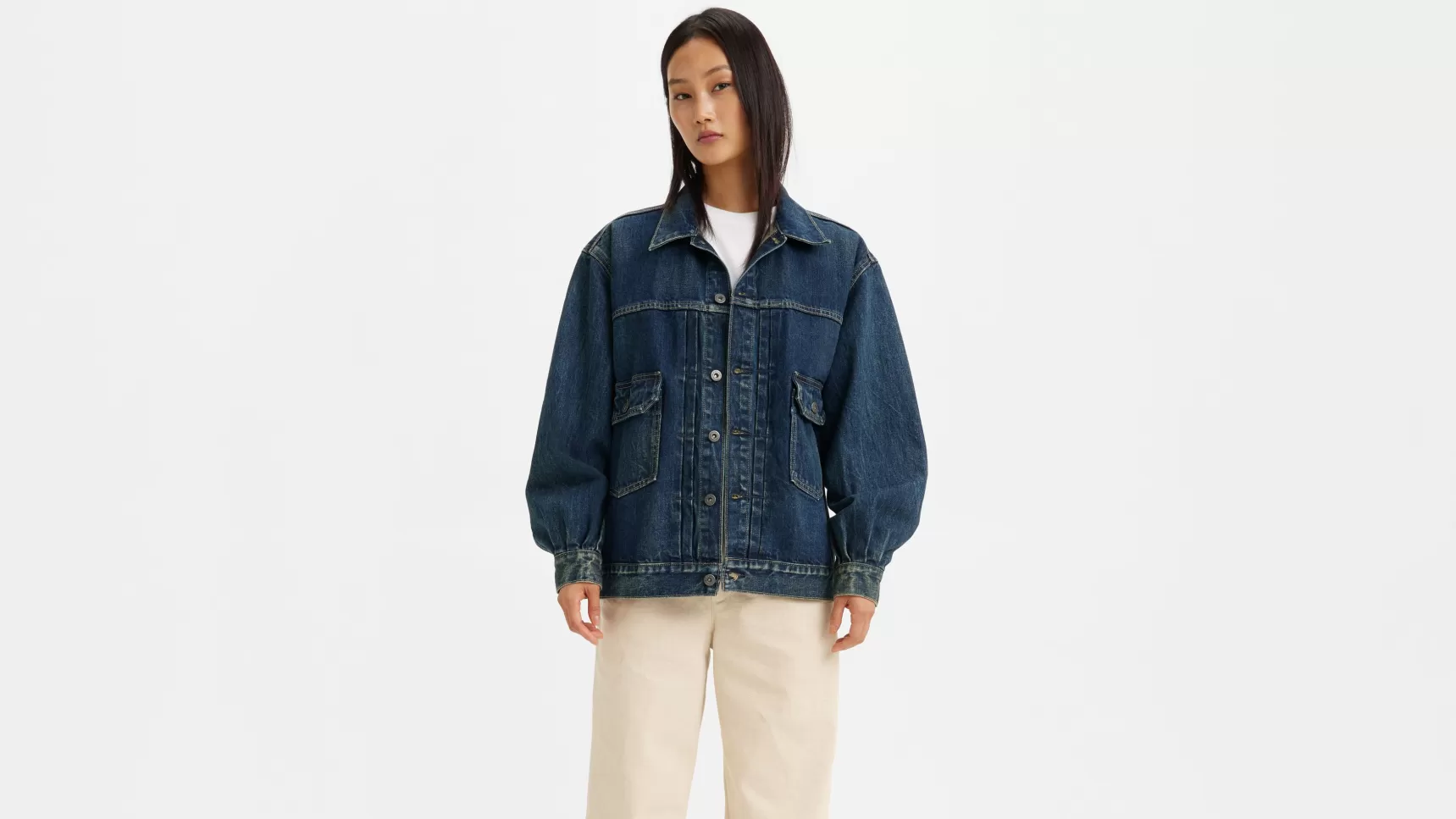 Store ® Made & Crafted® Tucked Type Ii Truckerjack Dames Spijkerjassen & Sherpas
