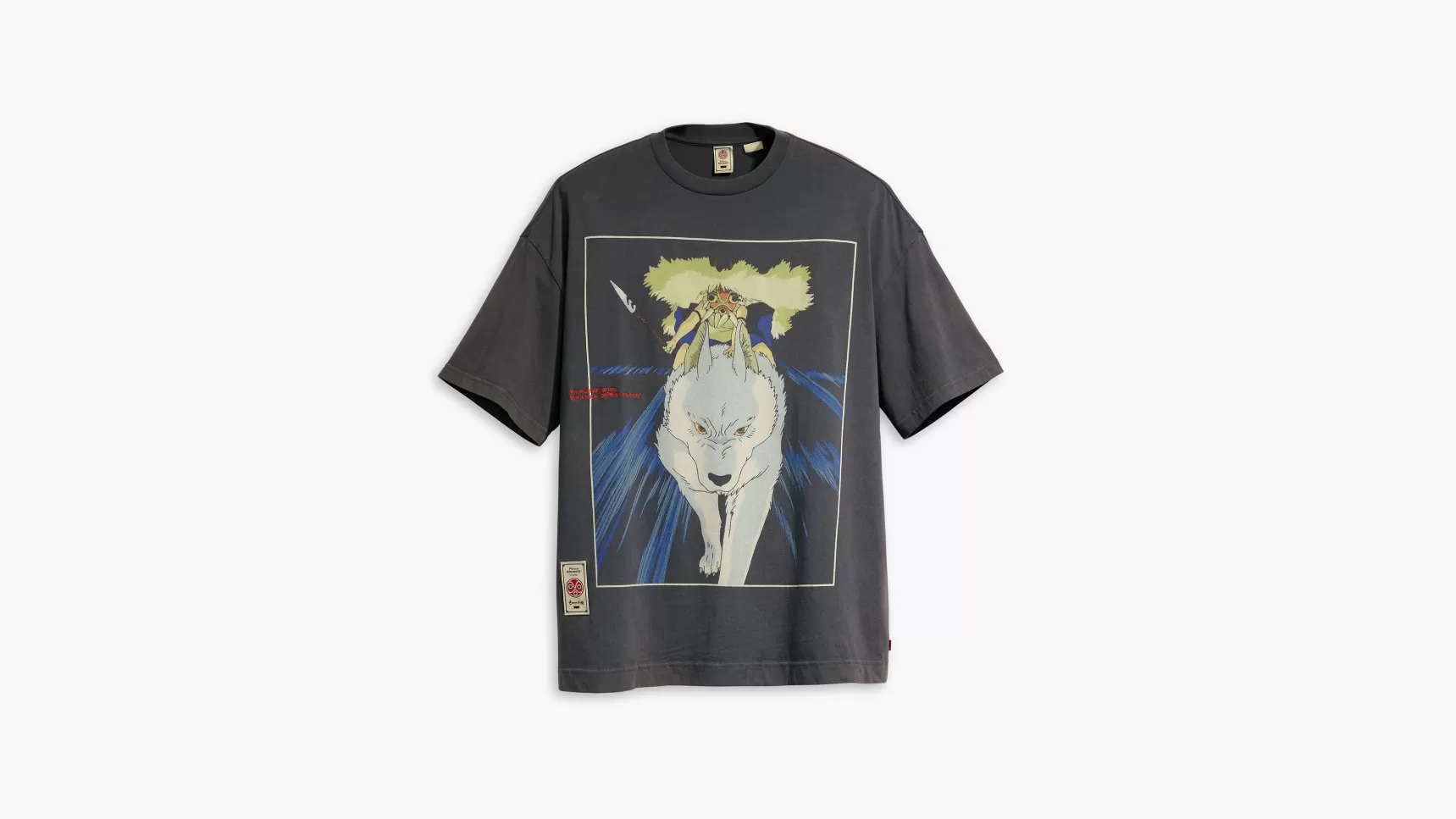 Sale ® X Princess Mononoke San & Wolf T-Shirt Heren T-Shirts